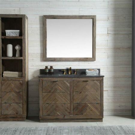 LEGION FURNITURE 34.1 X 22 X 48 In. Brown Wood Sink Vanity Match With Marble Top - No Faucet WH8548